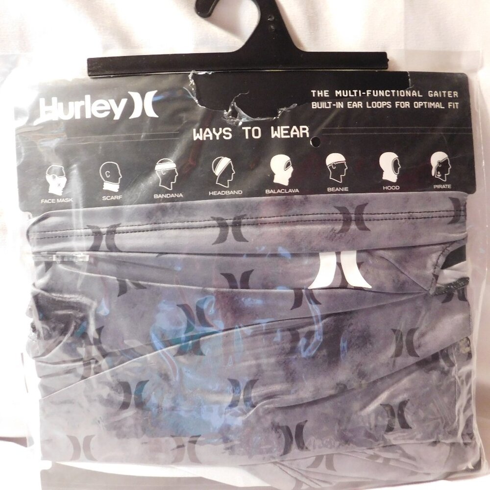 Hurley Multi Functional Gaiter with Built in Ear Loops for Optimal Fit